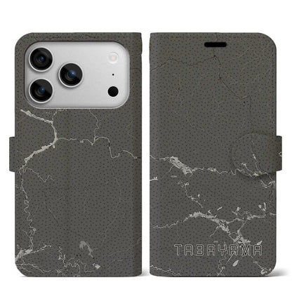 【丹波山（山梨県）】地図柄iPhoneケース（手帳タイプ）