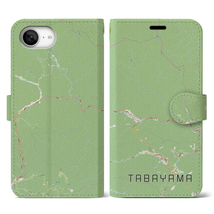 【丹波山（山梨県）】地図柄iPhoneケース（手帳タイプ）