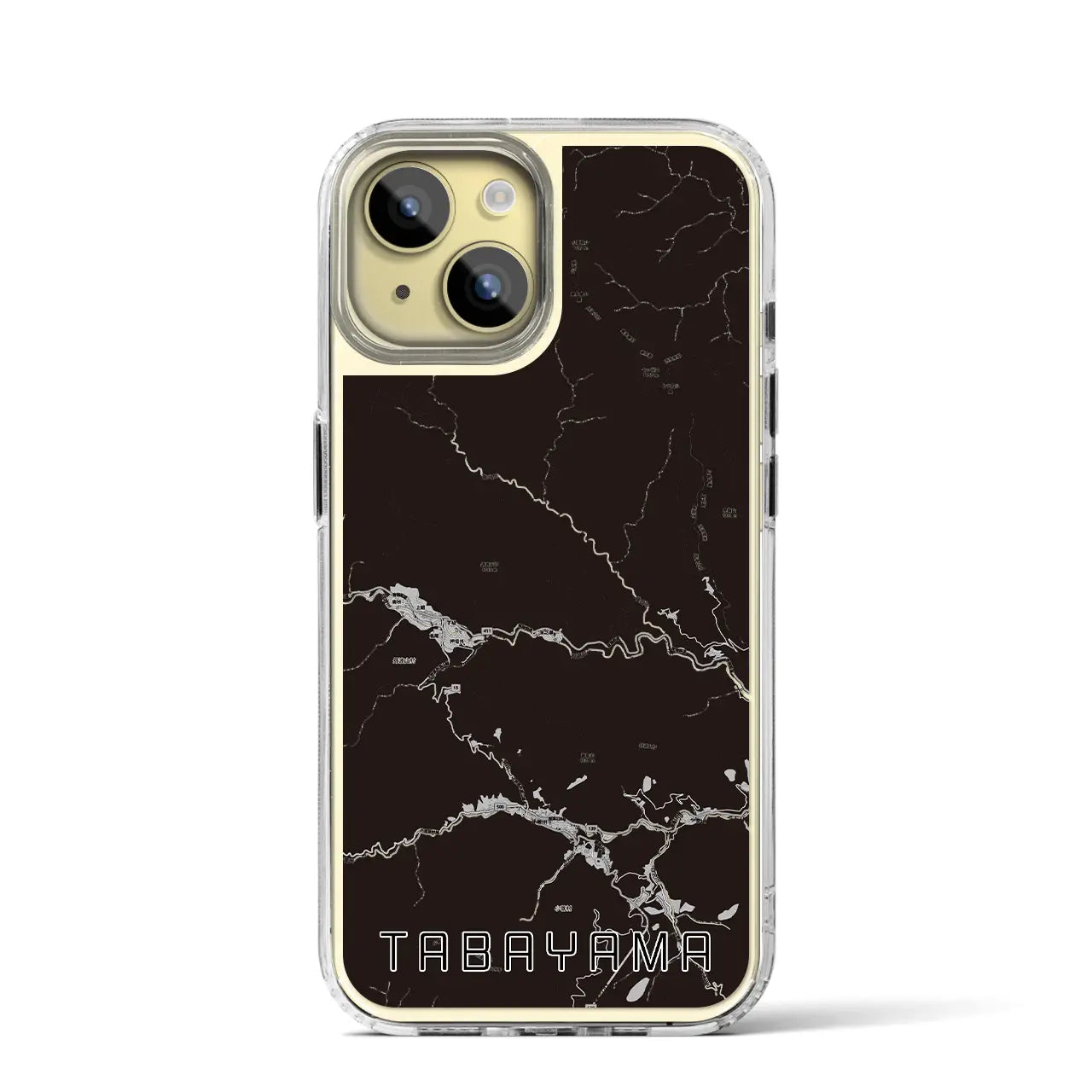 【丹波山（山梨県）】地図柄iPhoneケース（MagSafeタイプ）