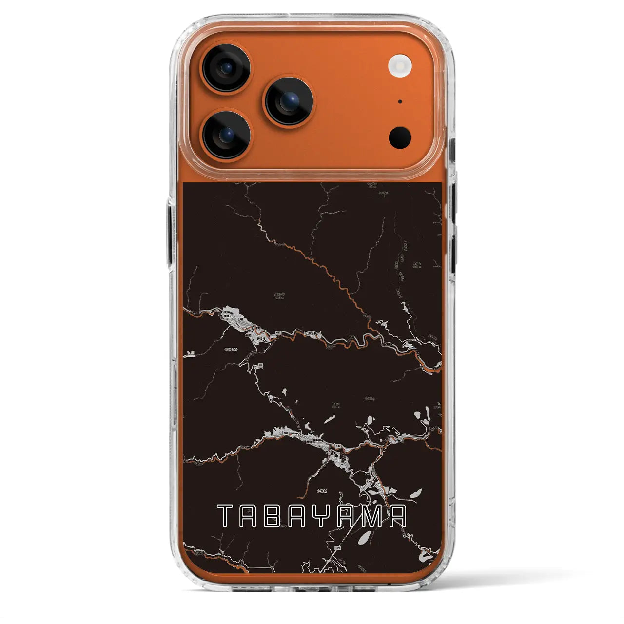 【丹波山（山梨県）】地図柄iPhoneケース（MagSafeタイプ）