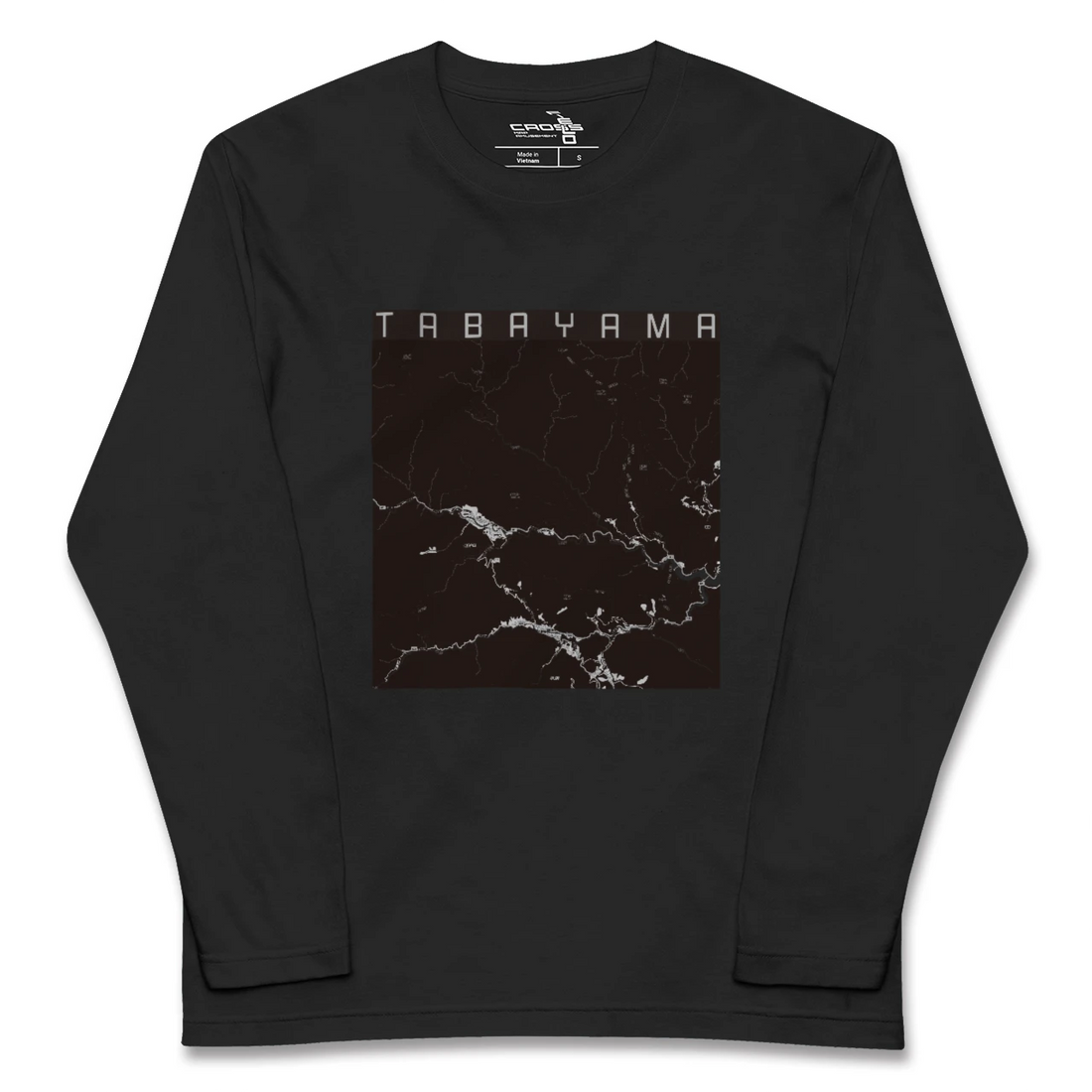 【丹波山(山梨県)】地図柄ロングスリーブTシャツ