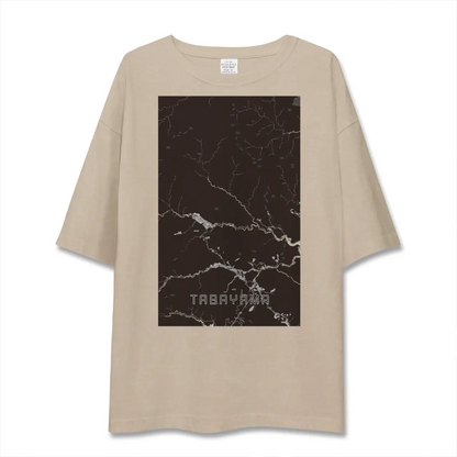 【丹波山（山梨県）】地図柄ビッグシルエットTシャツ