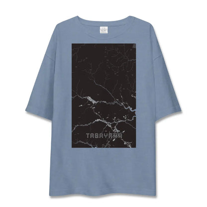 【丹波山（山梨県）】地図柄ビッグシルエットTシャツ