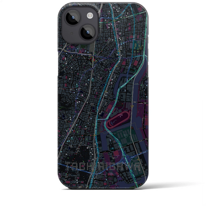 【立会川（東京都）】地図柄iPhoneケース（バックカバータイプ）