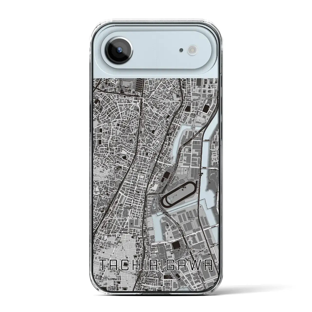 【立会川（東京都）】地図柄iPhoneケース（クリアタイプ）