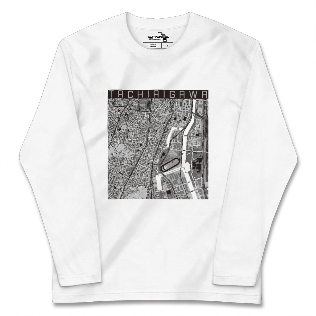 【立会川(東京都)】地図柄ロングスリーブTシャツ