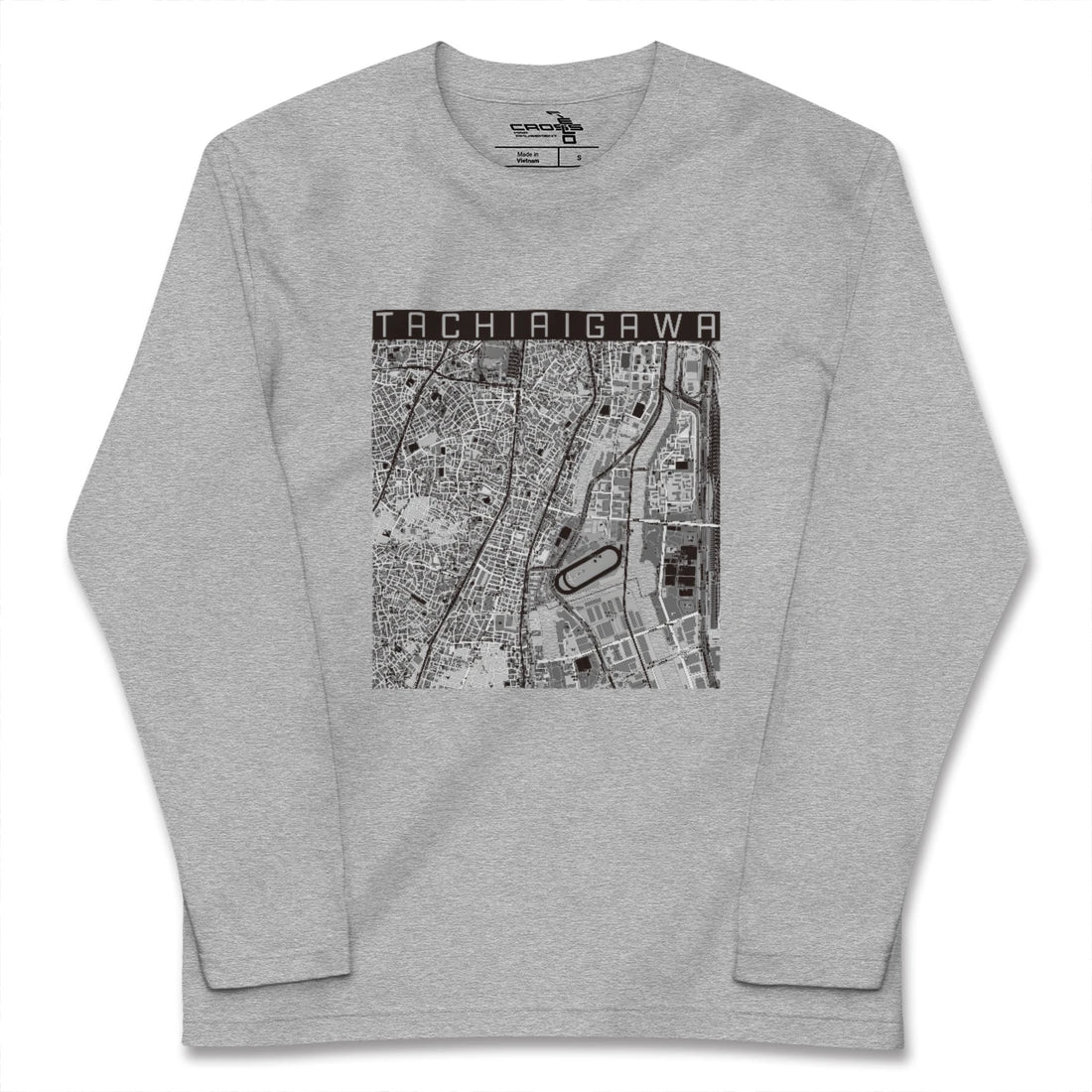 【立会川（東京都）】地図柄ロングスリーブTシャツ