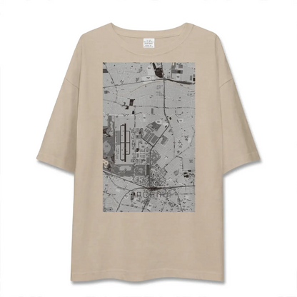 【立飛（東京都）】地図柄ビッグシルエットTシャツ
