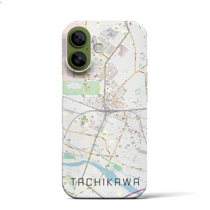 【立川（東京都）】地図柄iPhoneケース（バックカバータイプ）