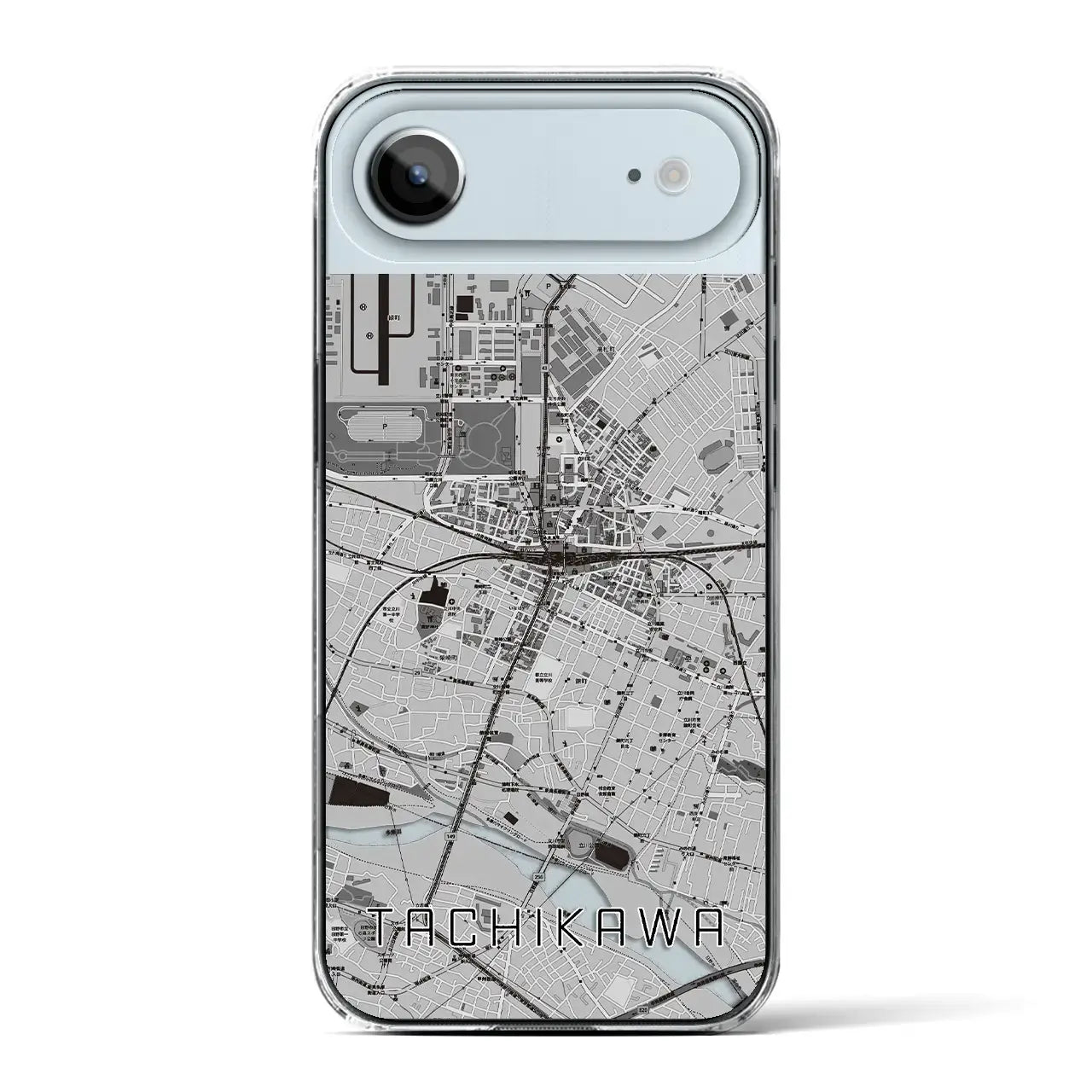 【立川（東京都）】地図柄iPhoneケース（クリアタイプ）