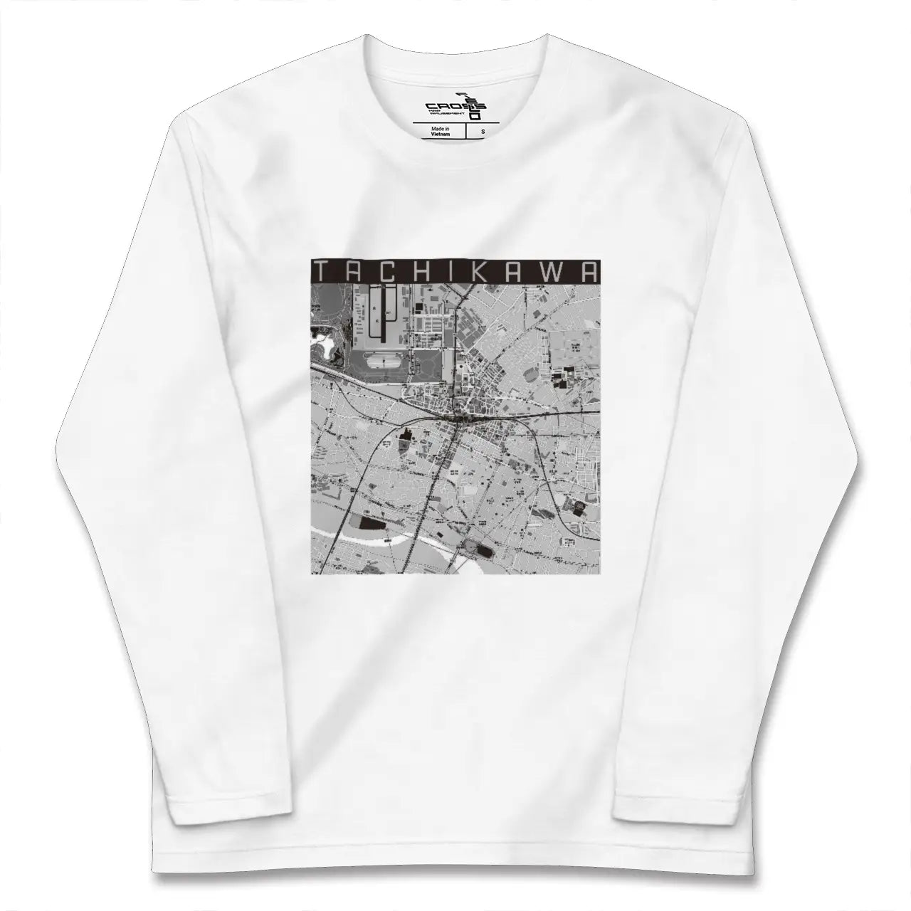 【立川（東京都）】地図柄ロングスリーブTシャツ