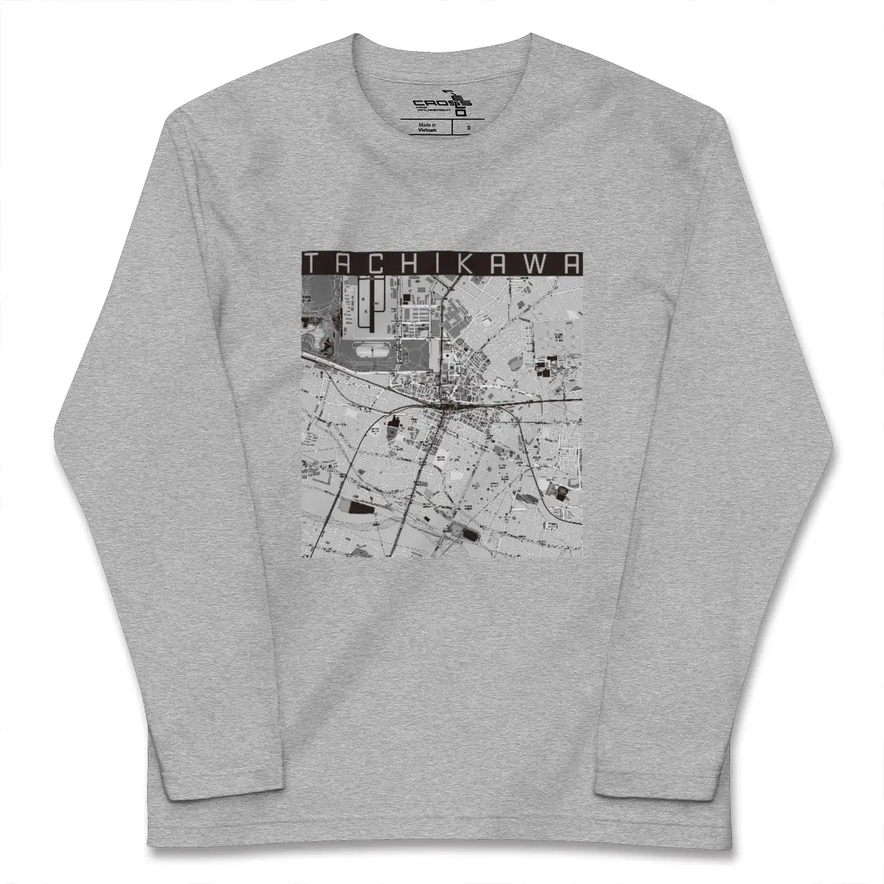 【立川（東京都）】地図柄ロングスリーブTシャツ