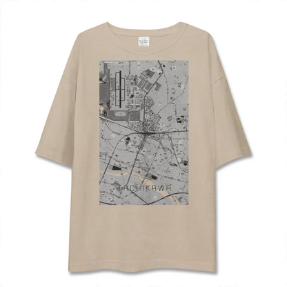 【立川（東京都）】地図柄ビッグシルエットTシャツ