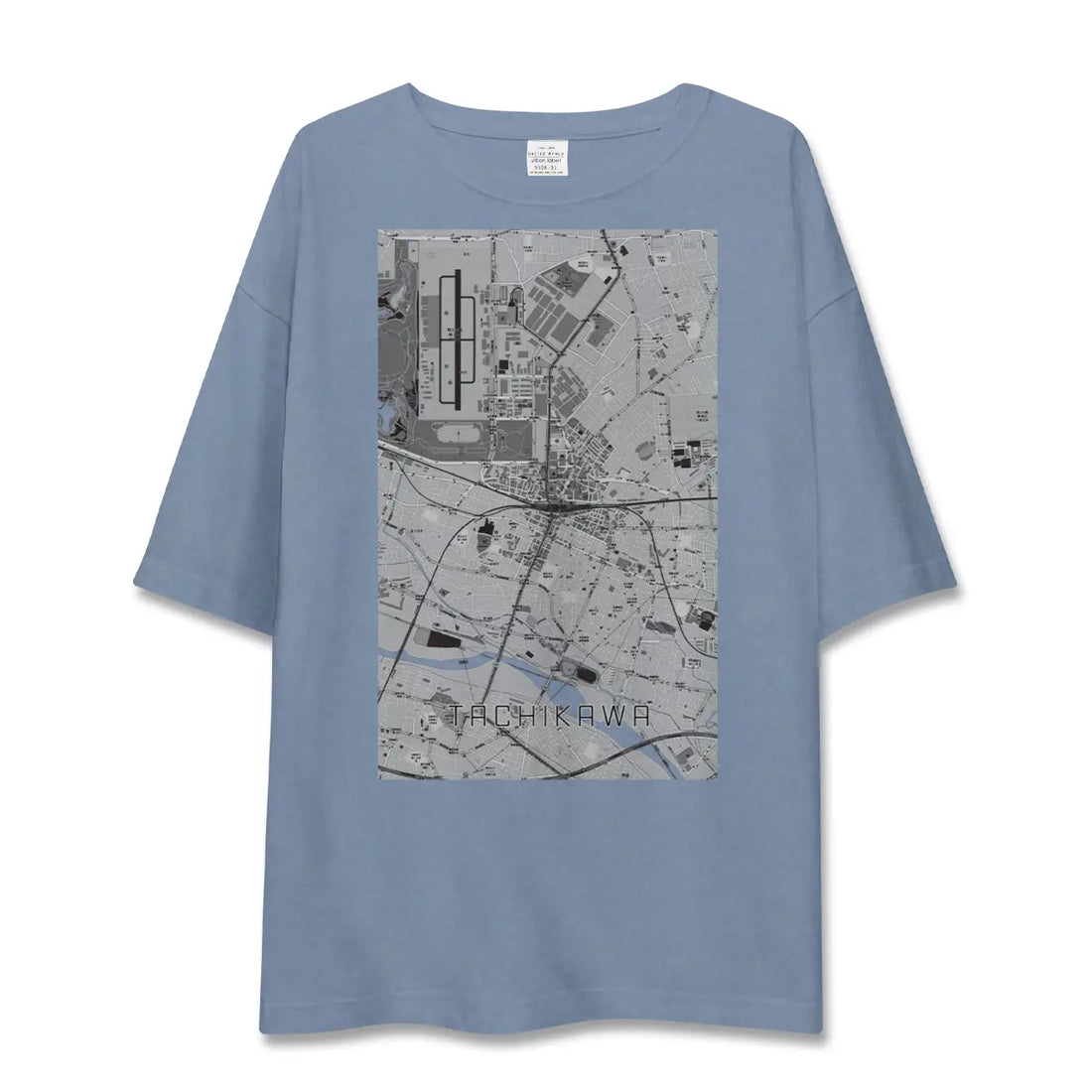 【立川（東京都）】地図柄ビッグシルエットTシャツ