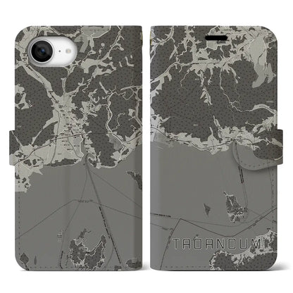 【忠海（広島県）】地図柄iPhoneケース（手帳タイプ）