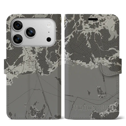 【忠海（広島県）】地図柄iPhoneケース（手帳タイプ）