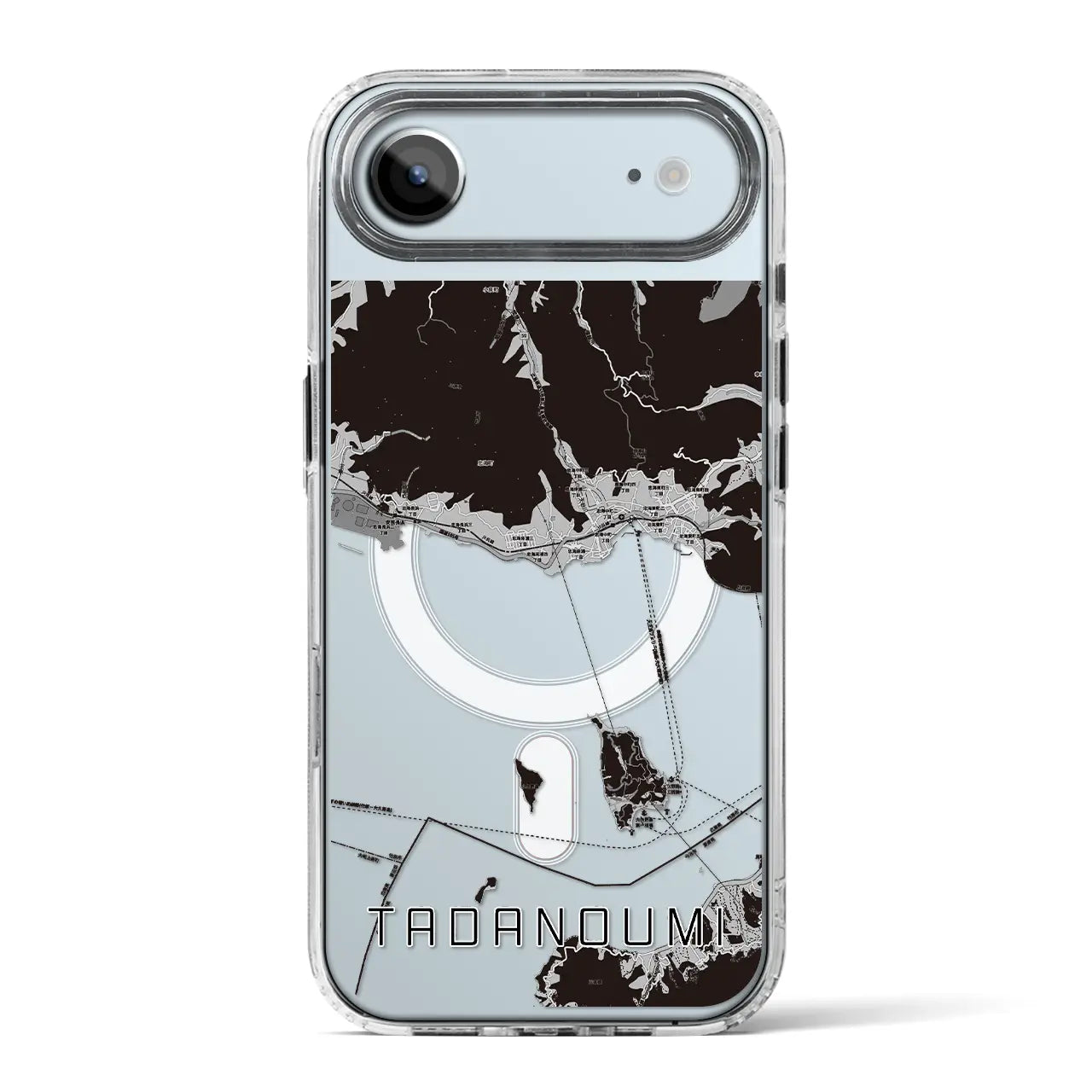 【忠海（広島県）】地図柄iPhoneケース（MagSafeタイプ）