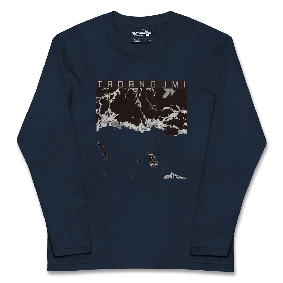 【忠海（広島県）】地図柄ロングスリーブTシャツ