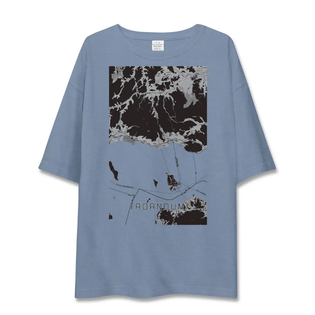 【忠海(広島県)】地図柄ビッグシルエットTシャツ