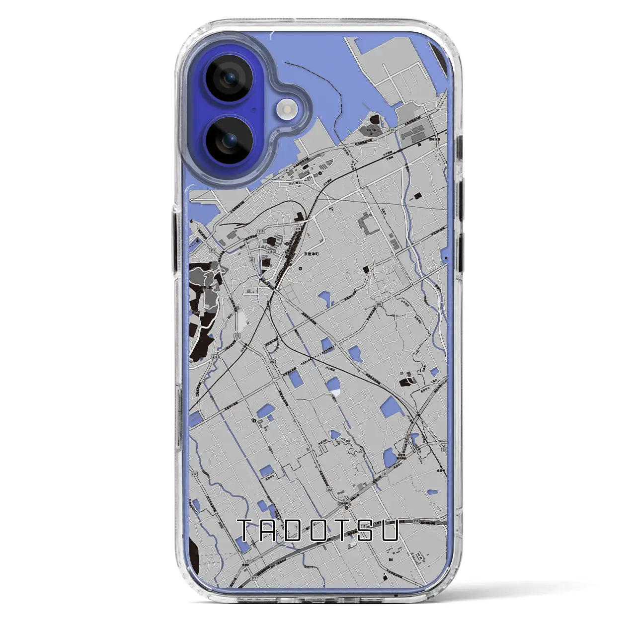 【多度津（香川県）】地図柄iPhoneケース（MagSafeタイプ）