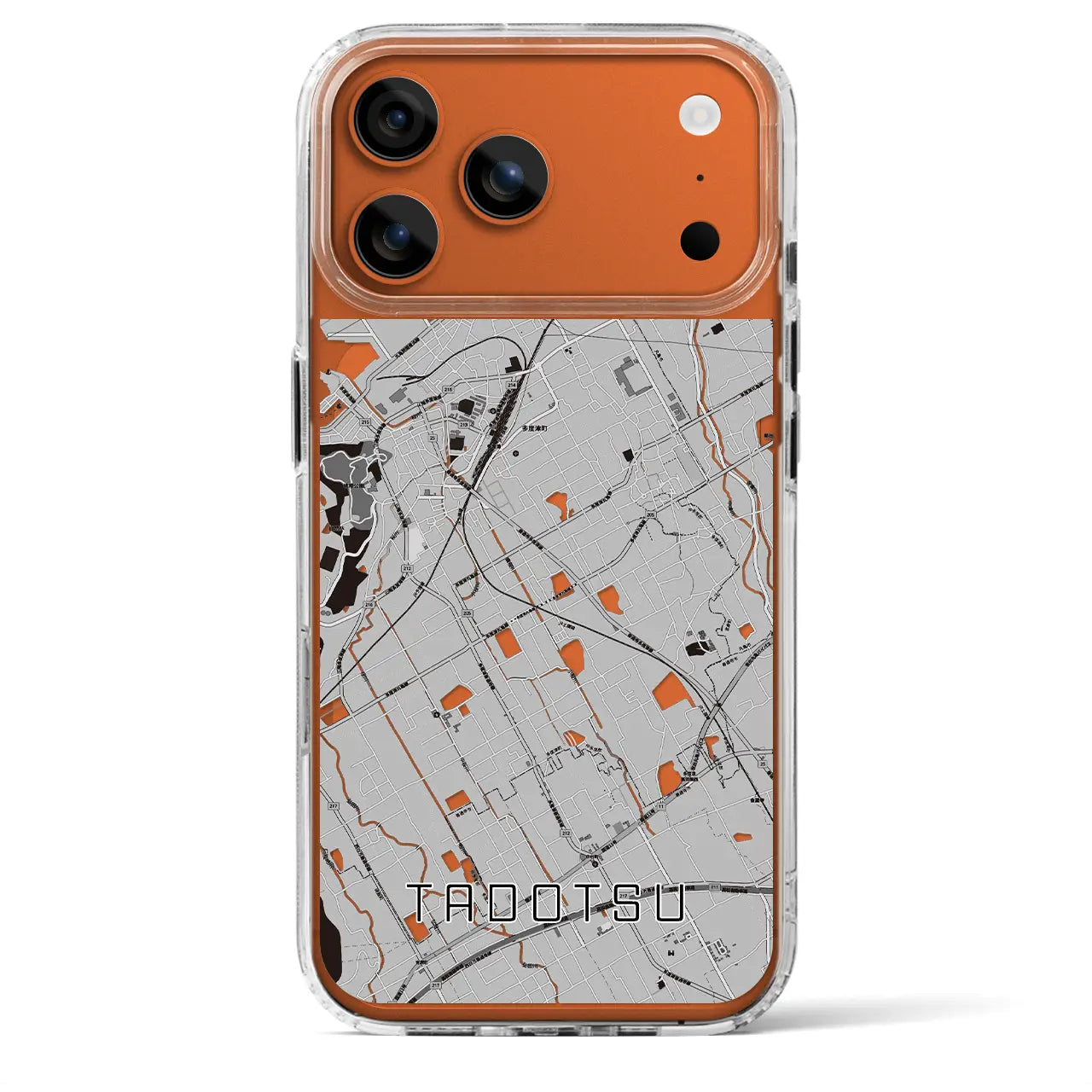 【多度津（香川県）】地図柄iPhoneケース（MagSafeタイプ）