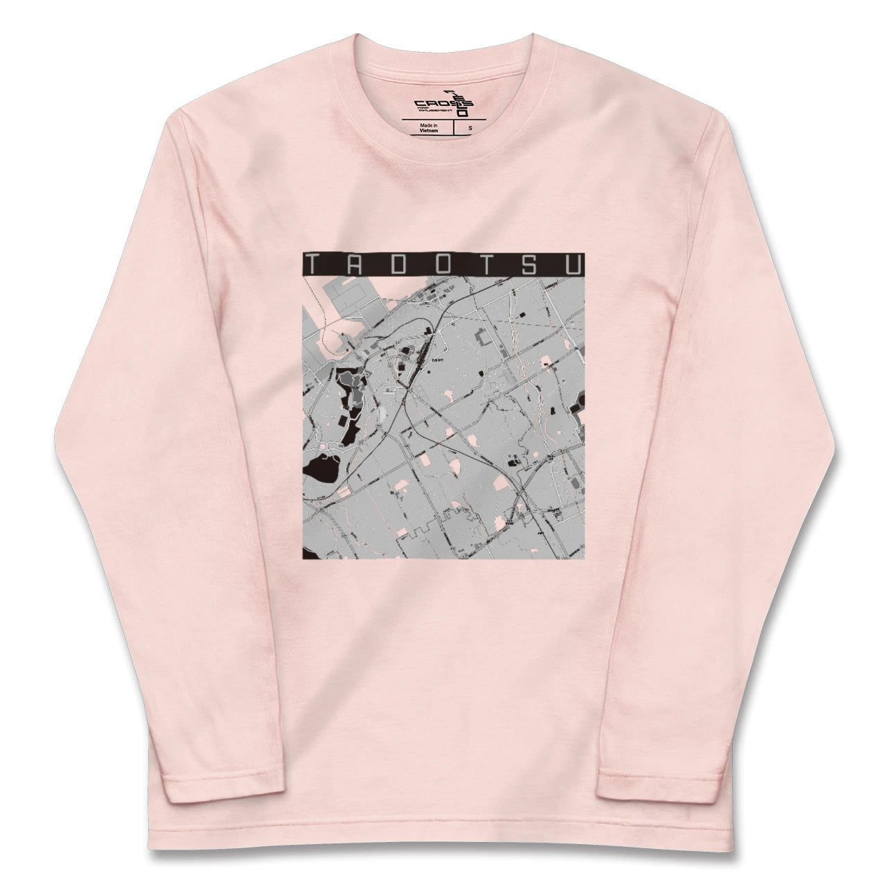 【多度津（香川県）】地図柄ロングスリーブTシャツ