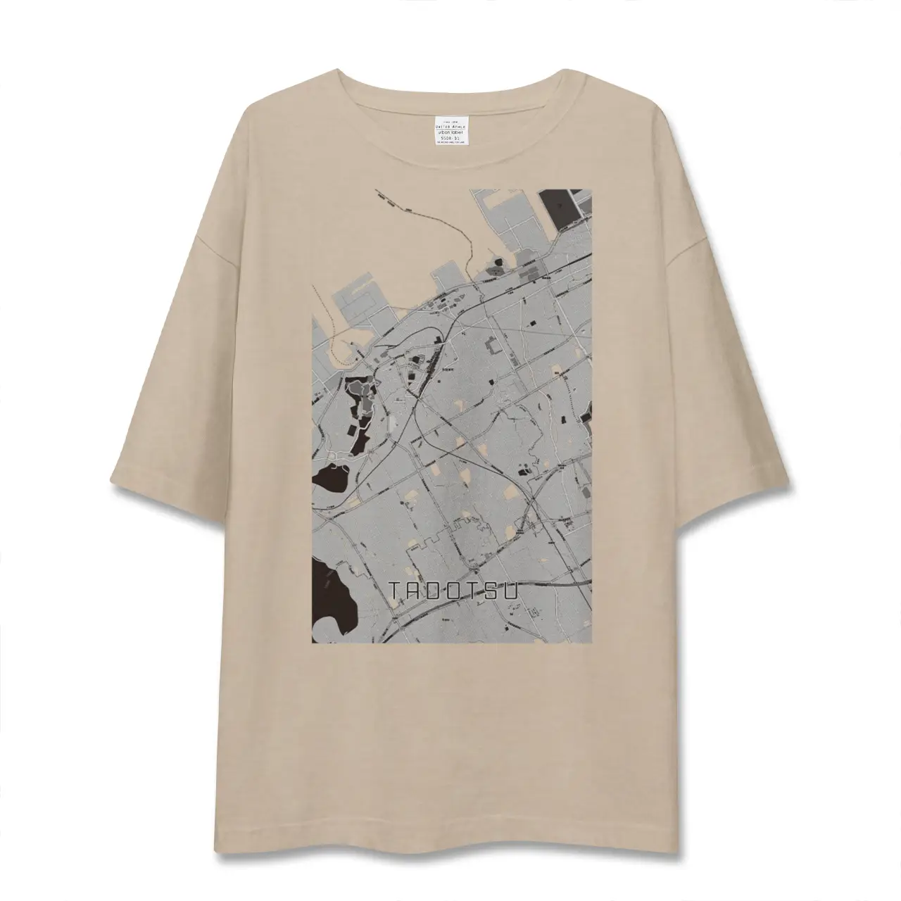 【多度津（香川県）】地図柄ビッグシルエットTシャツ