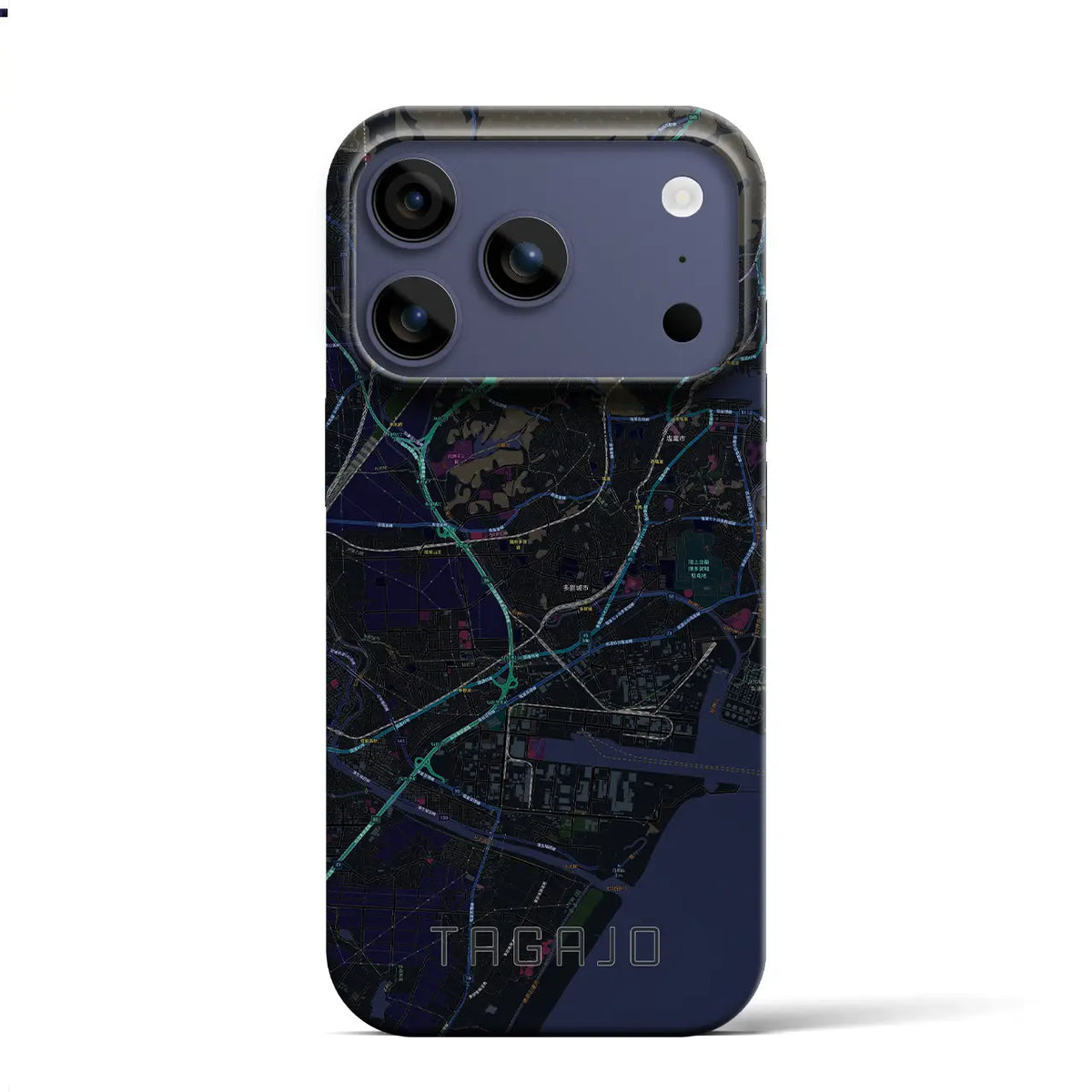 【多賀城（宮城県）】地図柄iPhoneケース（バックカバータイプ）