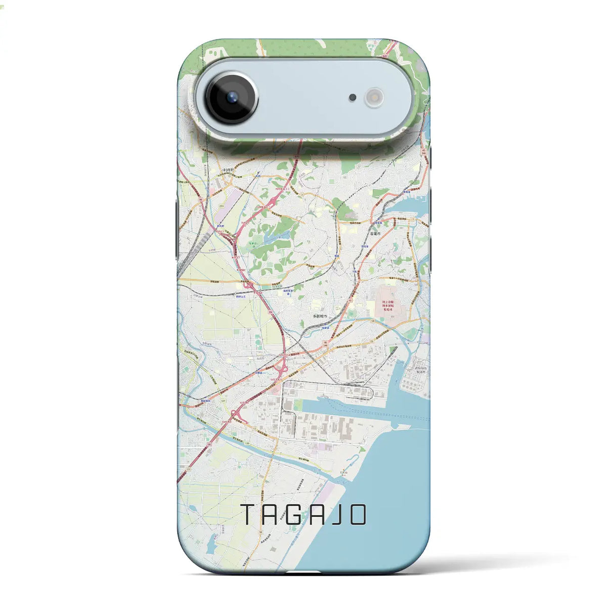 【多賀城（宮城県）】地図柄iPhoneケース（バックカバータイプ）ナチュラル・iPhone 17 Pro Max 用