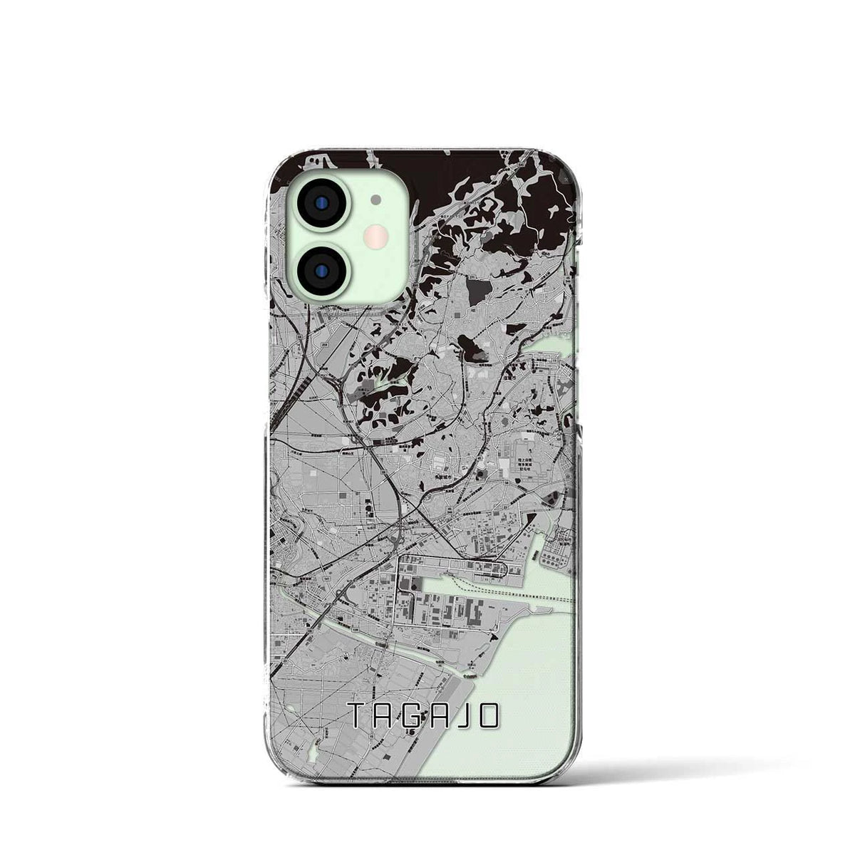 【多賀城（宮城県）】地図柄iPhoneケース（クリアタイプ）