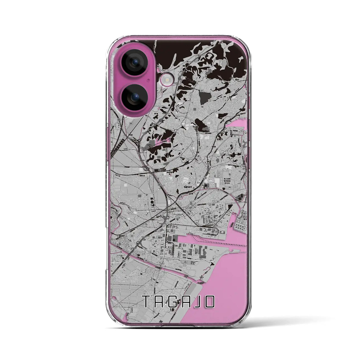 【多賀城（宮城県）】地図柄iPhoneケース（クリアタイプ）
