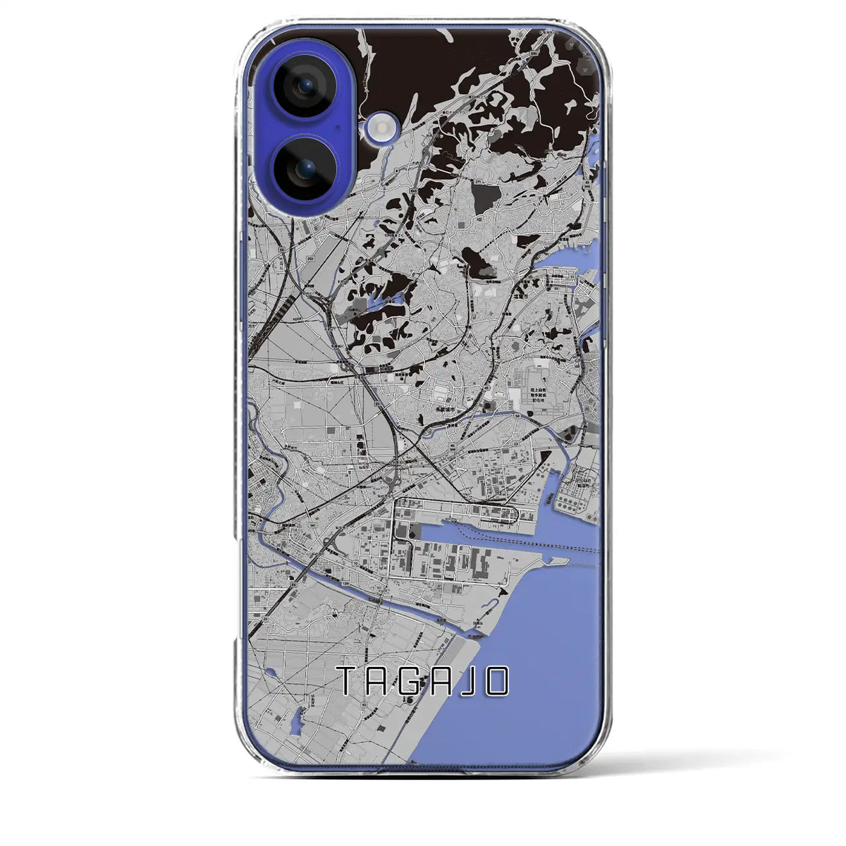 【多賀城（宮城県）】地図柄iPhoneケース（クリアタイプ）