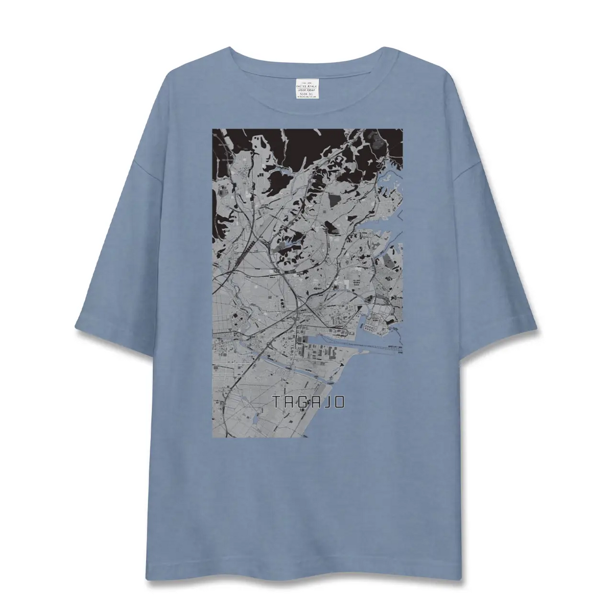 【多賀城（宮城県）】地図柄ビッグシルエットTシャツ