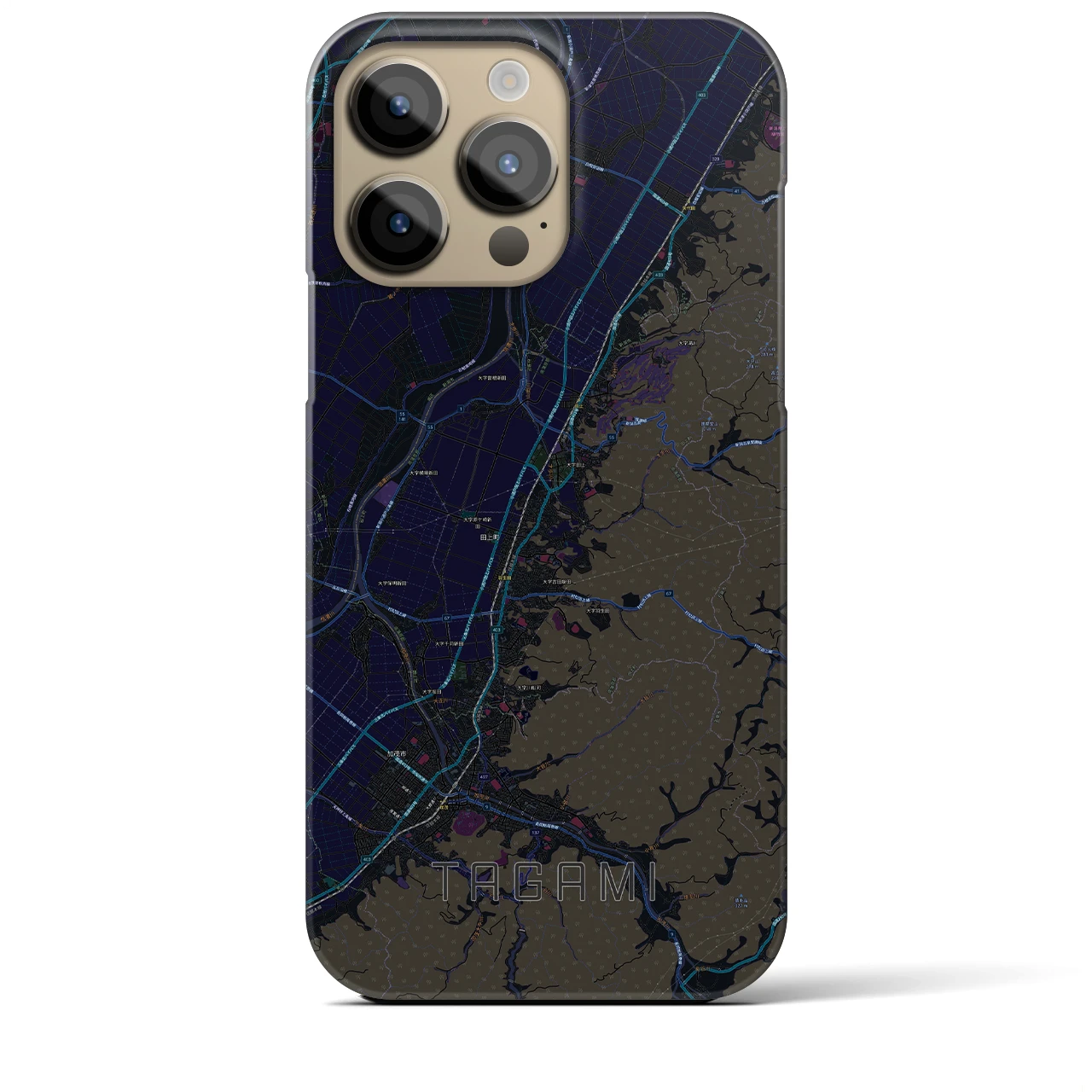 【田上（新潟県）】地図柄iPhoneケース（バックカバータイプ）