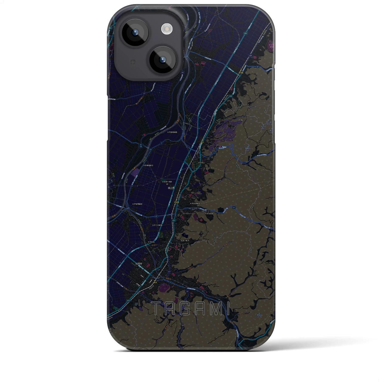 【田上（新潟県）】地図柄iPhoneケース（バックカバータイプ）