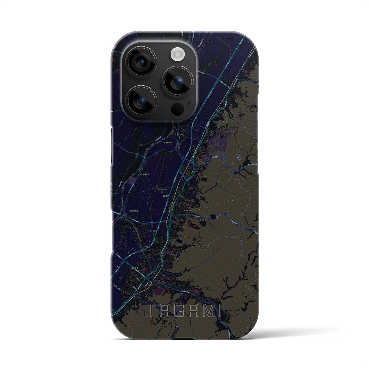 【田上（新潟県）】地図柄iPhoneケース（バックカバータイプ）