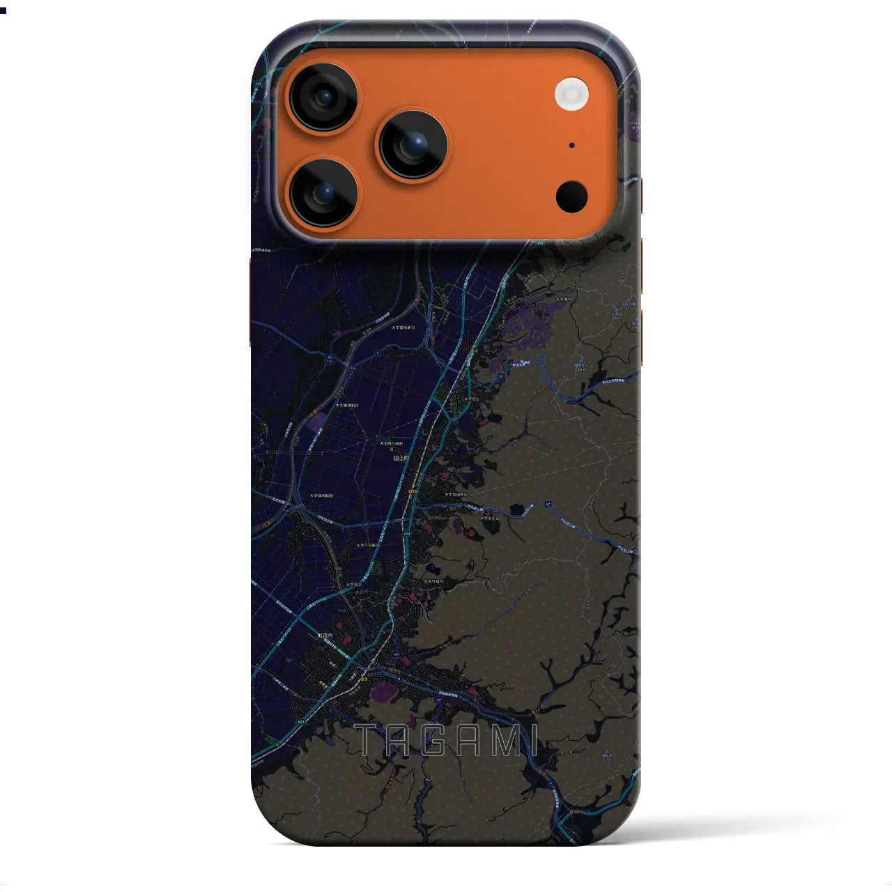 【田上（新潟県）】地図柄iPhoneケース（バックカバータイプ）