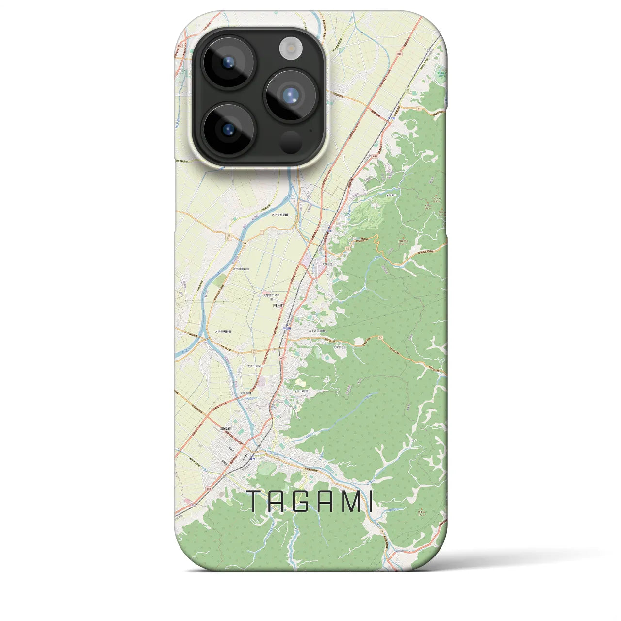 【田上（新潟県）】地図柄iPhoneケース（バックカバータイプ）
