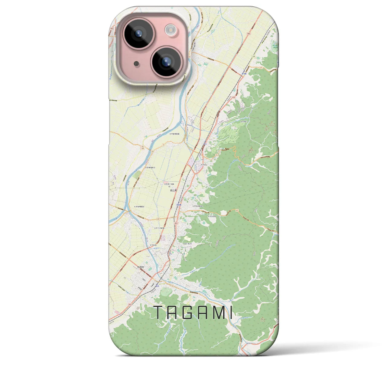【田上（新潟県）】地図柄iPhoneケース（バックカバータイプ）
