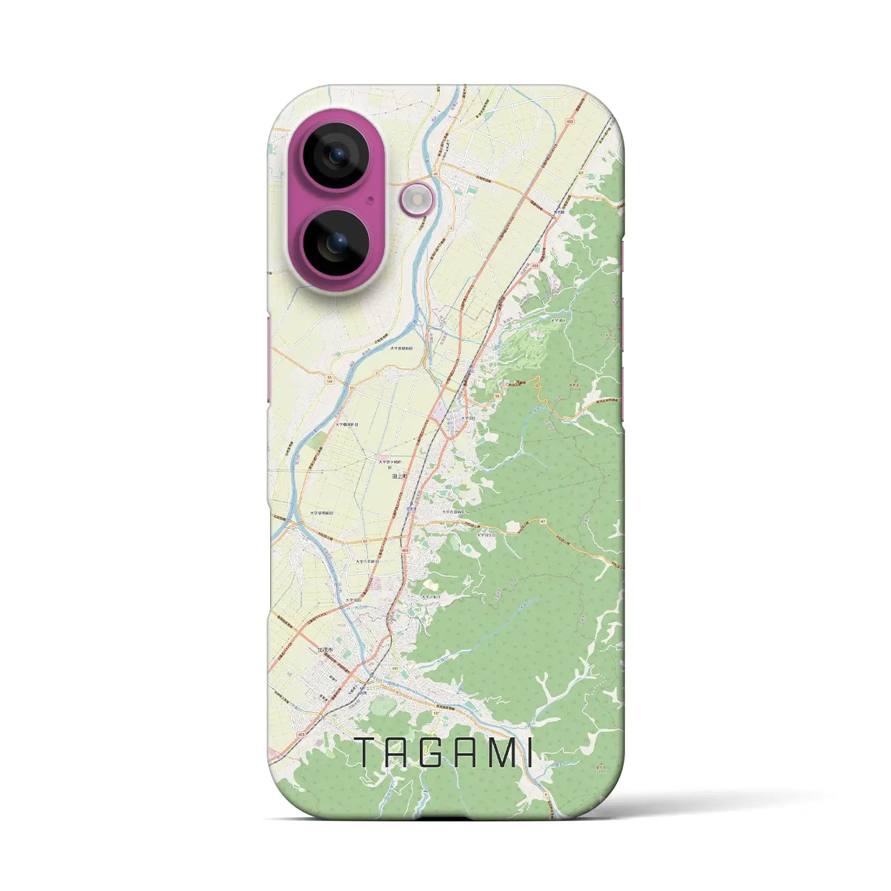 【田上（新潟県）】地図柄iPhoneケース（バックカバータイプ）