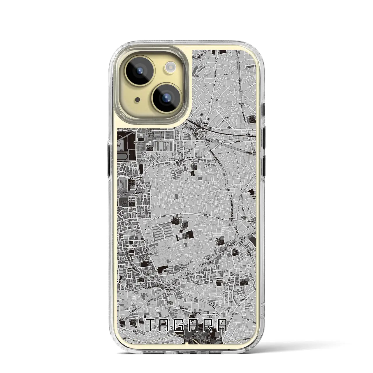 【田柄（東京都）】地図柄iPhoneケース（MagSafeタイプ）