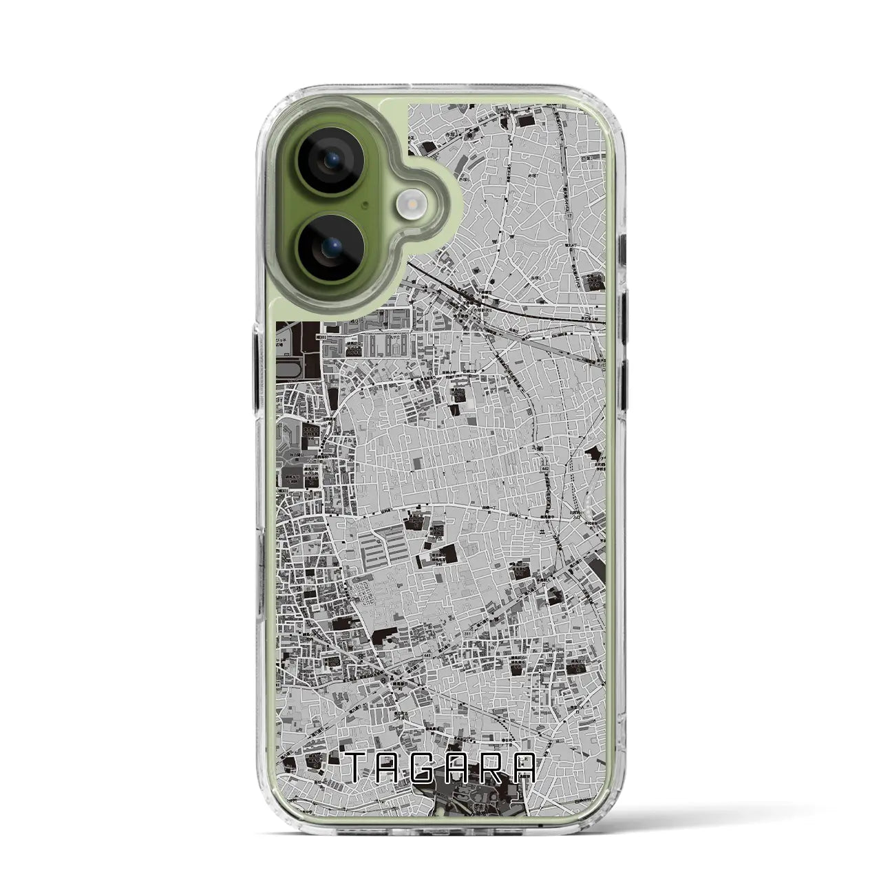 【田柄（東京都）】地図柄iPhoneケース（MagSafeタイプ）