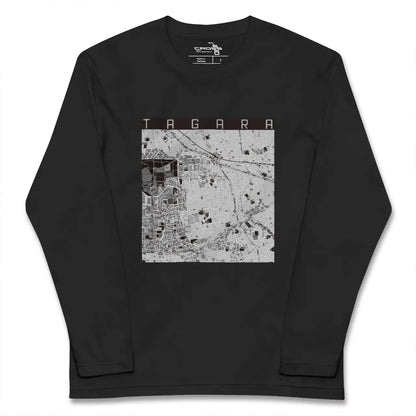 【田柄（東京都）】地図柄ロングスリーブTシャツ