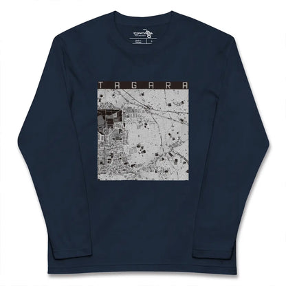 【田柄（東京都）】地図柄ロングスリーブTシャツ
