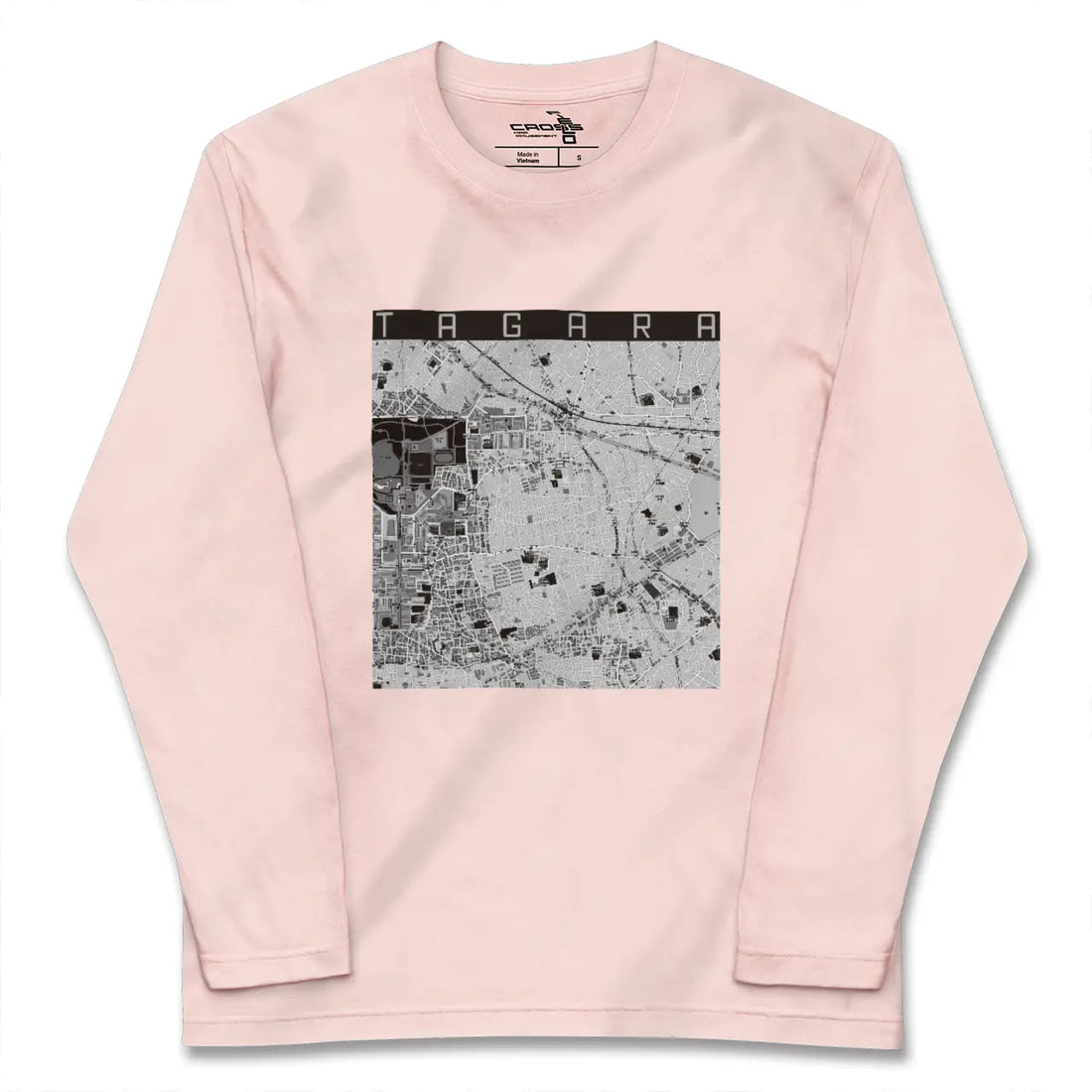 【田柄（東京都）】地図柄ロングスリーブTシャツ
