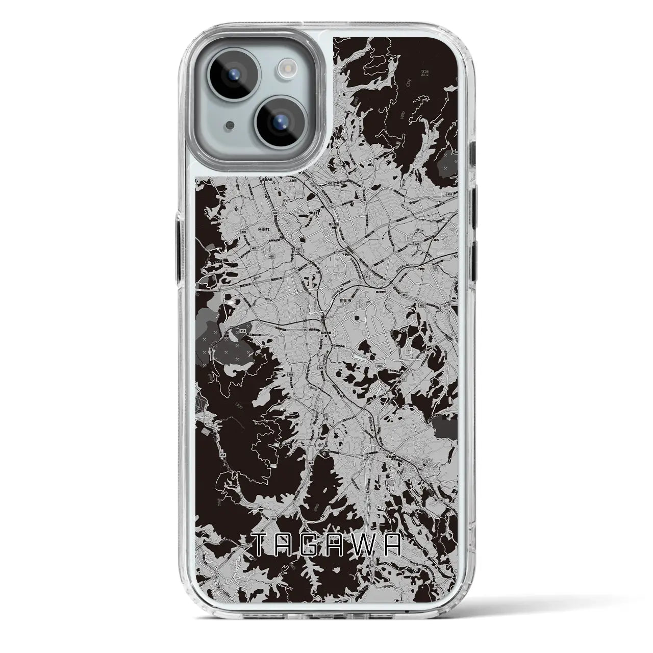 【田川（福岡県）】地図柄iPhoneケース（MagSafeタイプ）