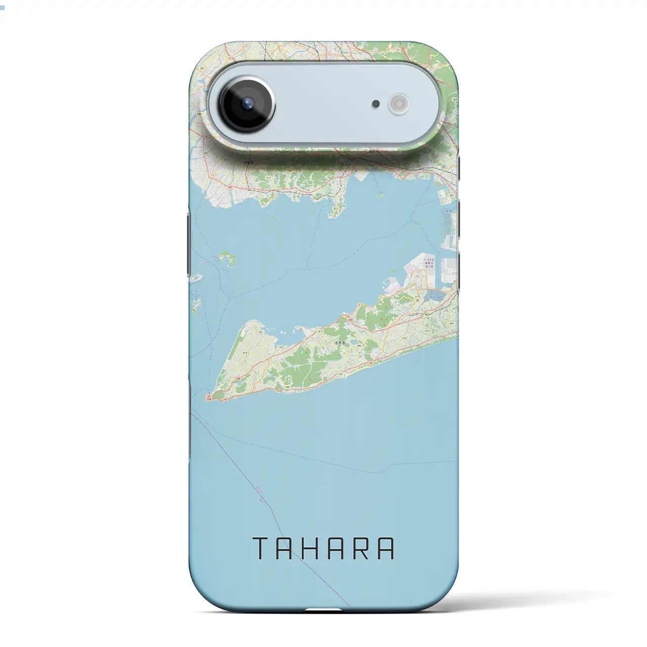 【田原（愛知県）】地図柄iPhoneケース（バックカバータイプ）ナチュラル・iPhone 17 Pro Max 用