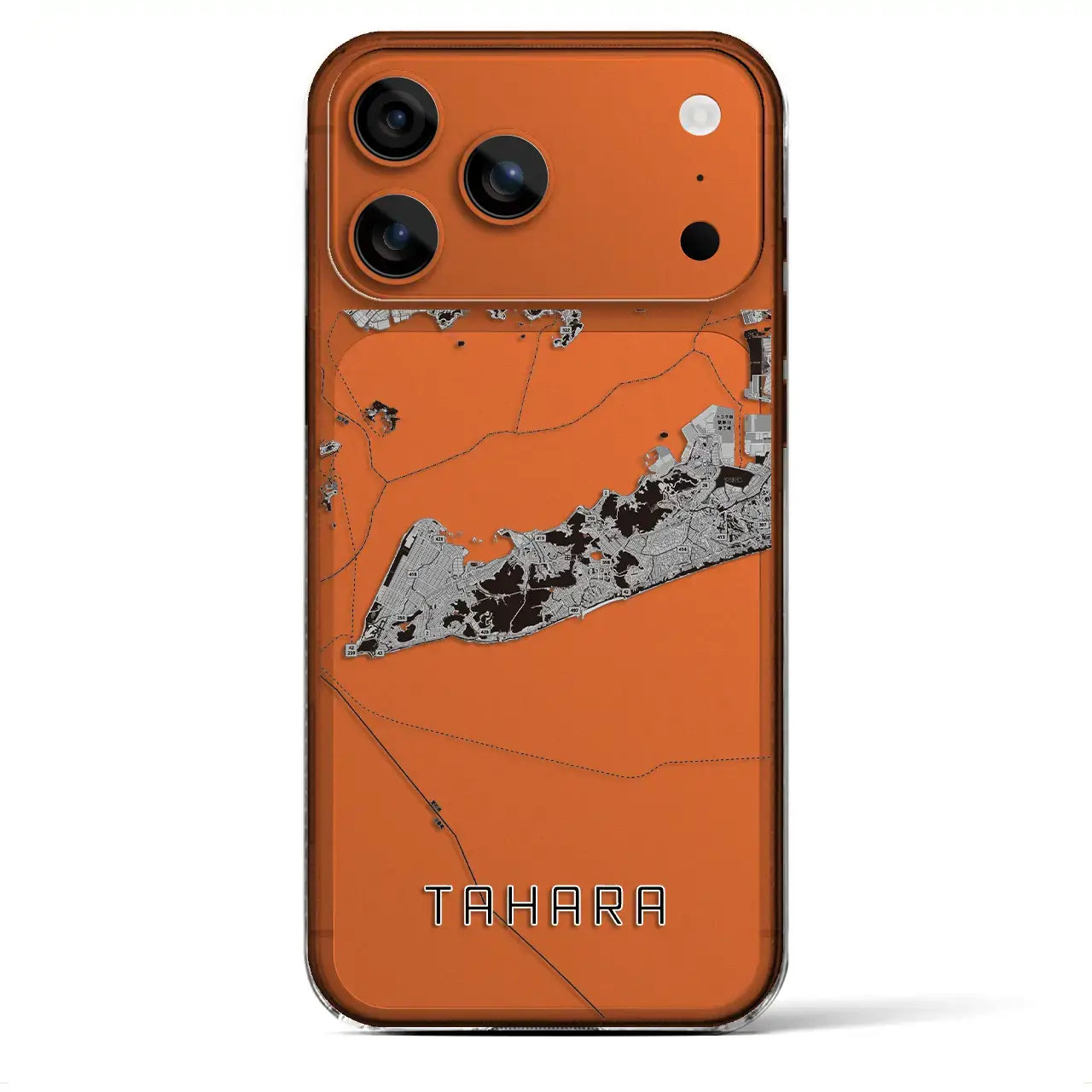 【田原（愛知県）】地図柄iPhoneケース（クリアタイプ）