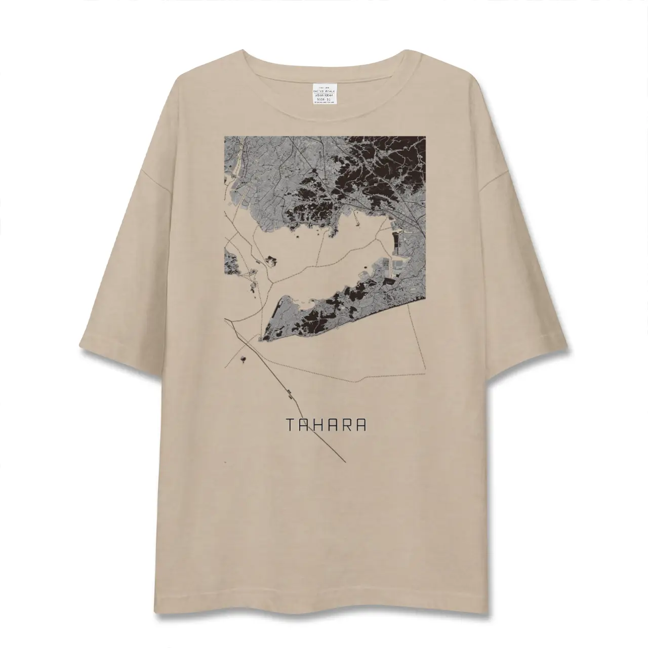 【田原（愛知県）】地図柄ビッグシルエットTシャツ