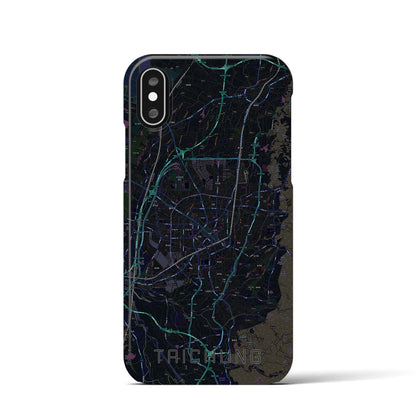 【台中（台湾）】地図柄iPhoneケース（バックカバータイプ）